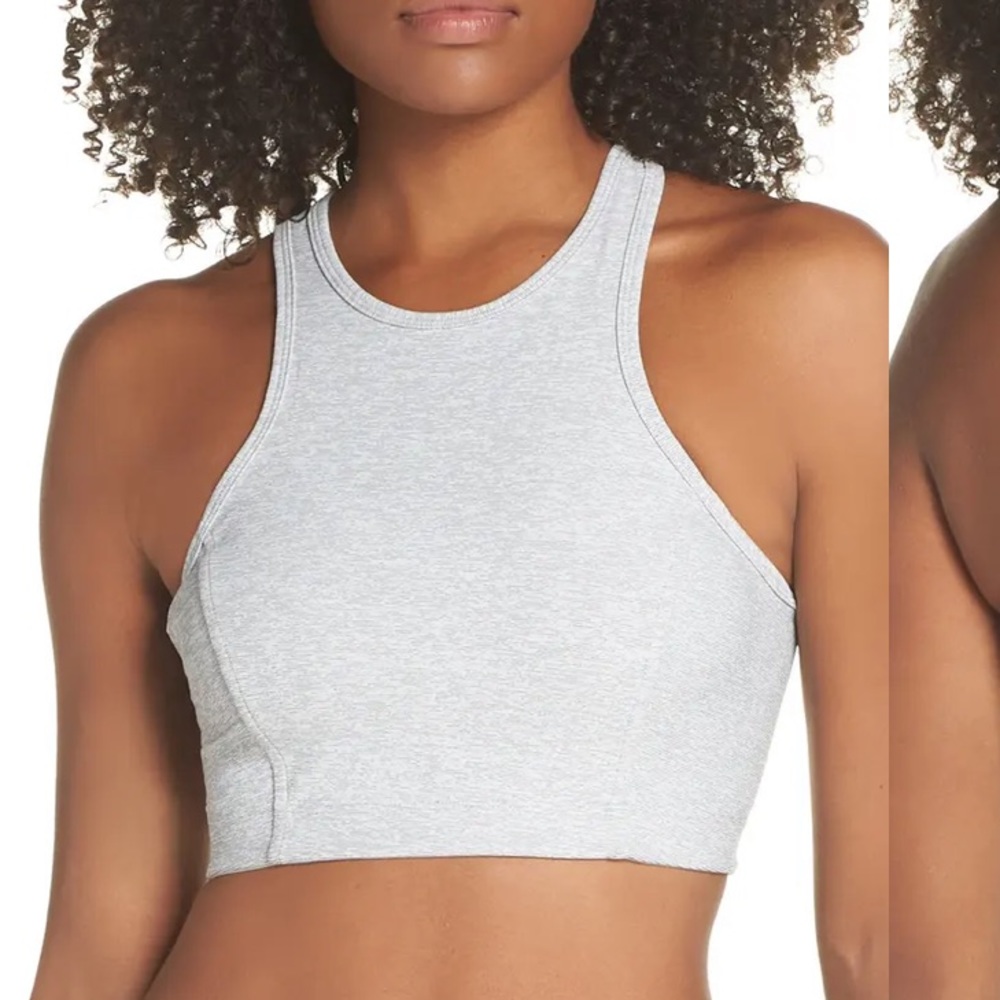 Outdoor Voices grey Athena Crop Top Small Sports Bra